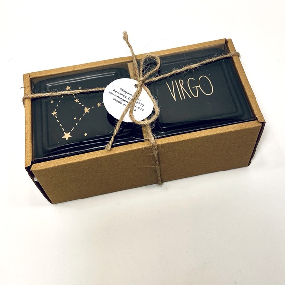 HP🎉Rae Dunn VIRGO set of 2 ceramic jewelry boxes